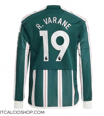 Manchester United Raphael Varane #19 Seconda Maglia 2023-24 Manica Lunga